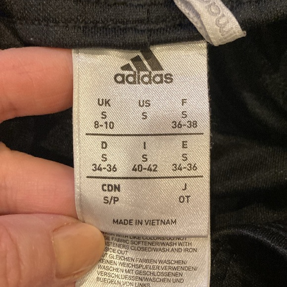 Small Adidas Climacool Black and Blue Athletic Pants with Pockets - Picture 14 of 15